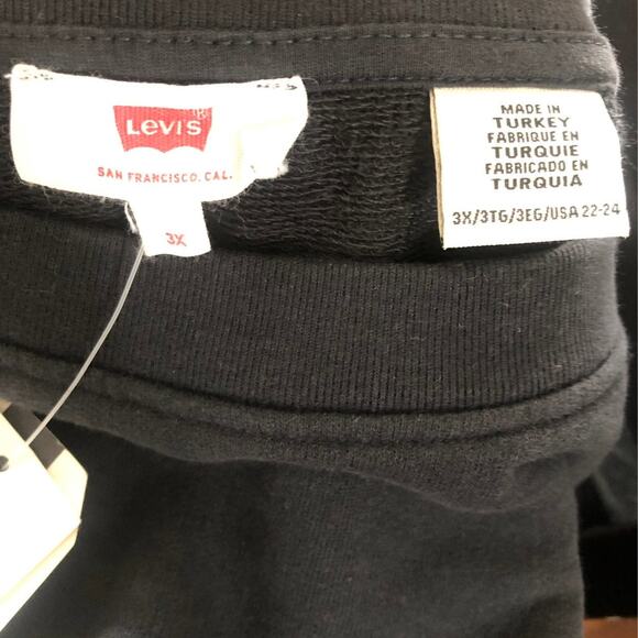 NWT Levi's Crewneck Sweatshirt Black Silver Glitter size 3X - Picture 6 of 7